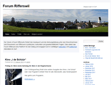 Tablet Screenshot of forum-rifferswil.ch